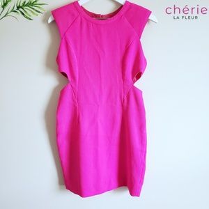 TOBI | NWT Neon Pink Cut Out Bodycon Dress - M